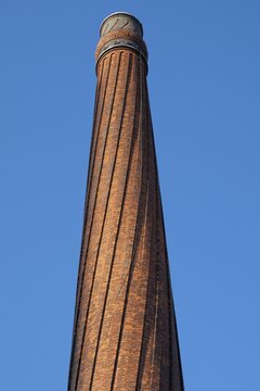 Coiled industrial chimney by Carl Jacobsen, Vilhelm Dahlerup and PS Beckmann, Carlsberg district, Copenhagen, Denmark