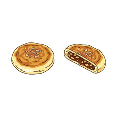 Delicious Korean Hotteok: Sweet Pancakes Filled with Brown Sugar and Nuts