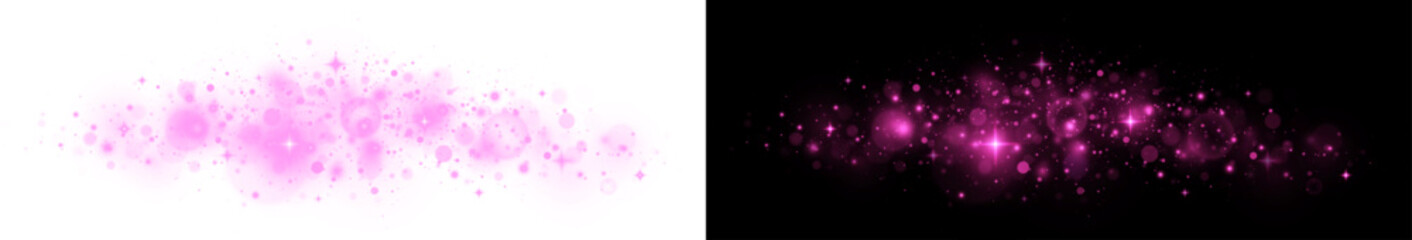 Glistering dust and Christmas star shine with a glowing transparent effect.