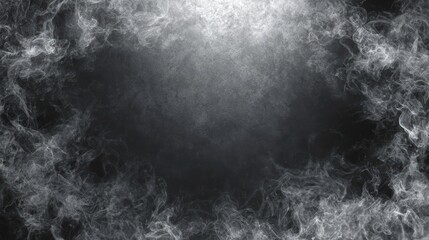 Ethereal Smoke Background with Mysterious Atmosphere in Dark Shades for Creative Design Projects