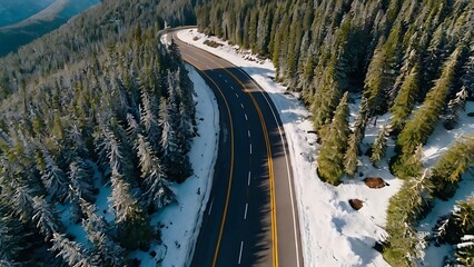 the road to the mountains