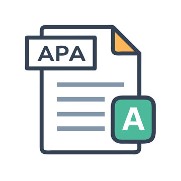 Document showing APA style guidelines clipboard with text layout and writing space
