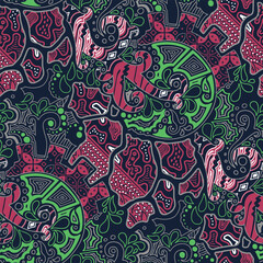 classic batik design with ornaments for the background