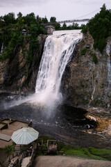 Obraz premium Montmorency Falls, Quebec City, Canada, late summer landscape