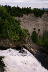 Fototapeta premium Montmorency Falls, Quebec City, Canada, late summer landscape