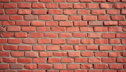 Obraz premium Rough-textured brick wall, varying shades of red and brown, surface, abstract