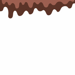 chocolate drip vector, choco melted, hot cocoa flow, sweet dessert vector, milk drop illustration, brown liquid wave, melting chocolate cartoon