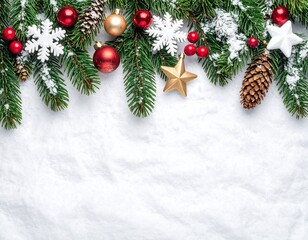 christmas decoration on a white background