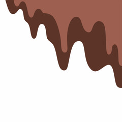 chocolate drip vector, choco melted, hot cocoa flow, sweet dessert vector, milk drop illustration, brown liquid wave, melting chocolate cartoon