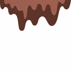 chocolate drip vector, choco melted, hot cocoa flow, sweet dessert vector, milk drop illustration, brown liquid wave, melting chocolate cartoon