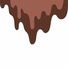 chocolate drip vector, choco melted, hot cocoa flow, sweet dessert vector, milk drop illustration, brown liquid wave, melting chocolate cartoon