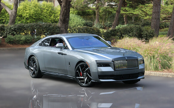 Rolls royce spectre at car event in Carmel, California