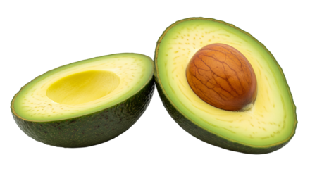Freshly sliced avocado halves ready for healthy meals or snacks