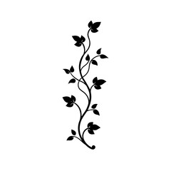 black silhouette of a tree