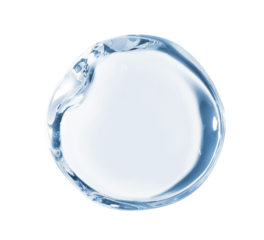 transparent gel smear on a transparent background	