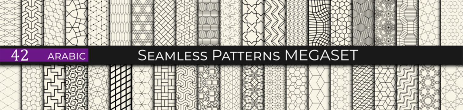 Linear Geometry &ndash; 50 Seamless Thin Line Patterns for Modern Minimal Design