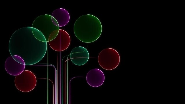 An animated brain icon with a chat symbol creates text. Represents a Large Language Model. AI chatbot, artificial intelligence, conversational and generative technology black background 4k video......