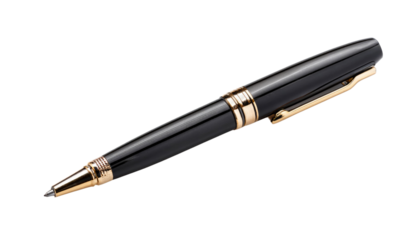 Elegant Black Fountain Pen Design
