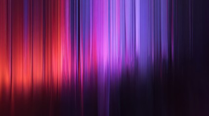 Fototapeta premium Gradient abstract background with vertical line stripe, layered wavy pattern in vibrant purple, pink, and red hues, creating modern and dynamic visual effect