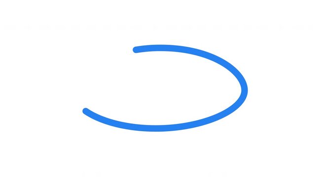 Spinning oval shape with dotted segments loading animation. Dynamic ellipse dots flowing motion. Animated throbber on transparent background. UI design element 4K video. Progress indicator, buffering