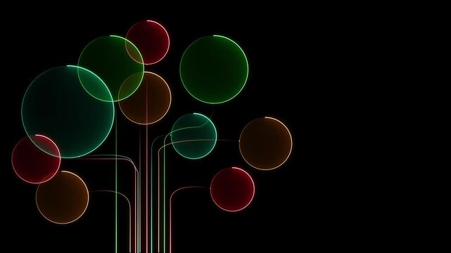 An animated brain icon with a chat symbol creates text. Represents a Large Language Model. AI chatbot, artificial intelligence, conversational and generative technology black background 4k video......