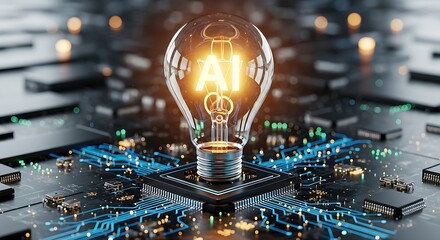 Artificial Intelligence Innovation Concept Symbolizing Future Technology and Ideas