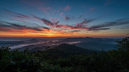 Fototapeta premium It Was A Very Beautiful Evening. Nature Is Spreading Its Colors Like Never Before