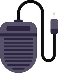 Foot switch pedal connecting with jack cable, electronic device for switching current on and off with foot pressing