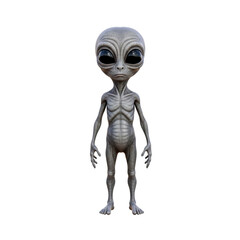 Alien on a white background