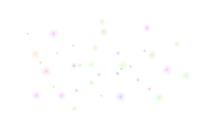 confetti on white background