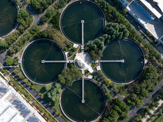 overlook the sewage treatment plant