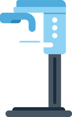X ray machine conducting a radiographic examination for medical diagnosis in a modern healthcare facility