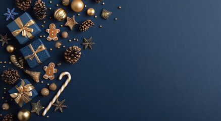 Obraz premium Christmas white background with christmas balls and decoration - 3d rendering 