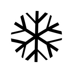 Simple snowflake vector illustration.
