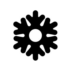 Simple snowflake vector illustration.