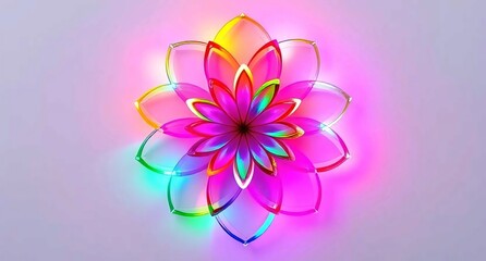 pink flower on a green background