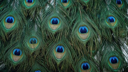 Obraz premium Peacock Feathers Background