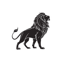 Royal Lion Silhouette Illustration