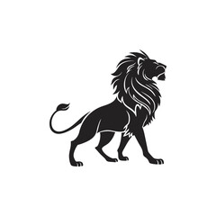 Lion Silhouette Logo Design
