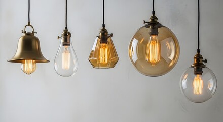 Five Edison Bulb Pendant Lights in Various Styles light fixture