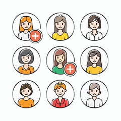 Diversity in Portraits A Collection of User Avatars with Plus Sign Accents