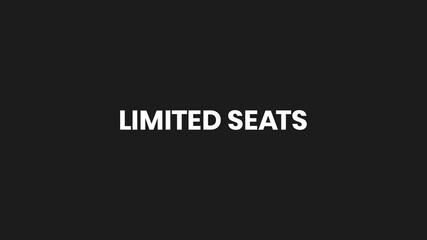 Limited Seats Liquid Text Reveal Animation 4K – Event Registration and Enrollment Promo Video
