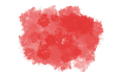 Watercolor red stain isolated on transparent background, perfect for adding a touch of artistic flair to your designs and creative projects with ease