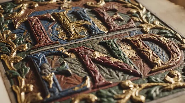 A detailed close up of a vintage book page featuring the words The End