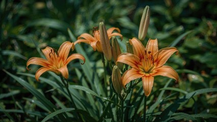 Obraz premium Lily blooms in the wild.