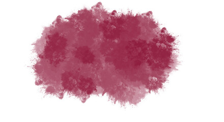 Watercolor splash isolated on transparent background, a captivating explosion of magenta pigment, creating a unique and artistic effect for creative projects