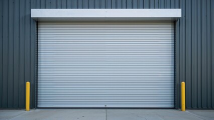 Roller door or roller shutter, also called security door, motorized or automatic system, used for safety and protection of commercial and industrial buildings like warehouses, factories, hangars, a...