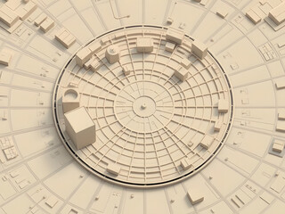 blueprint of the clock