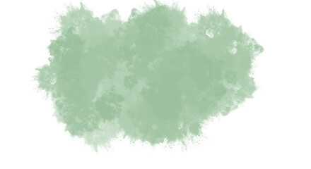 Watercolor green blot isolated on transparent background for design abstract green watercolor blot decorative element for creative design and decoration