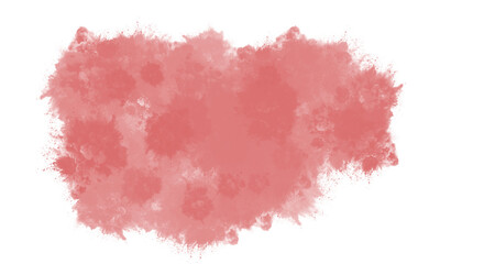 Obraz premium Watercolor stain isolated on transparent background, a vibrant splash of red, ideal for adding a bold and artistic touch to your creative endeavors